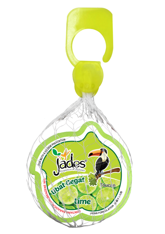 Jades Moth Repellent 115gm - Toucan (Lime) (Mothballs / Ubat Gegat)