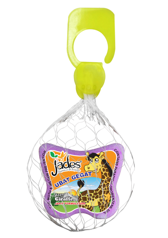 Jades Moth Repellent 90gm - Giraffe (Purple) (Mothballs / Ubat Gegat)