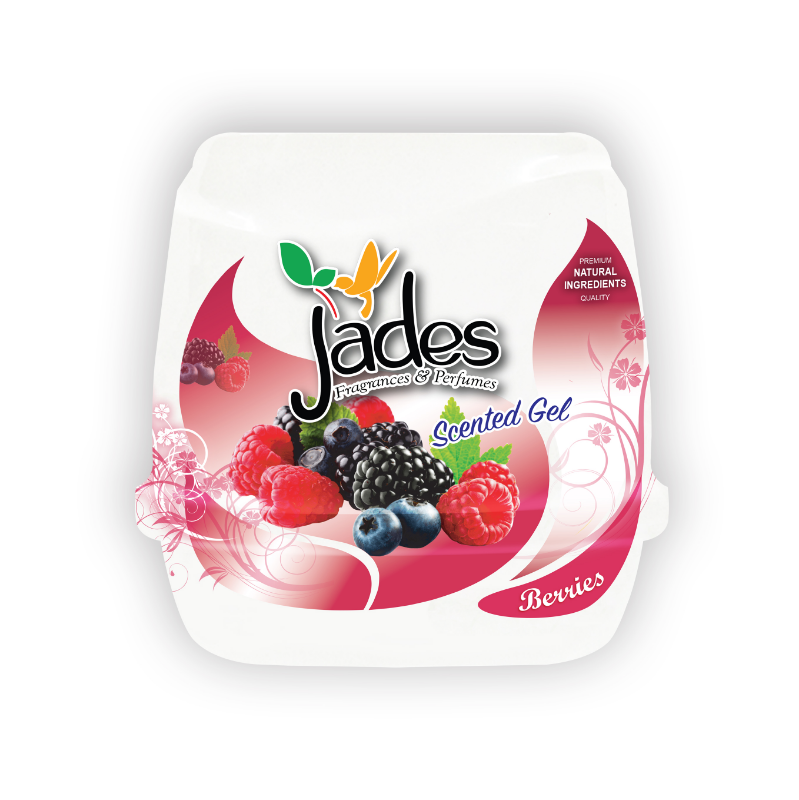 Jades Scented Gel 180gm - Berries (Air Freshener Room)