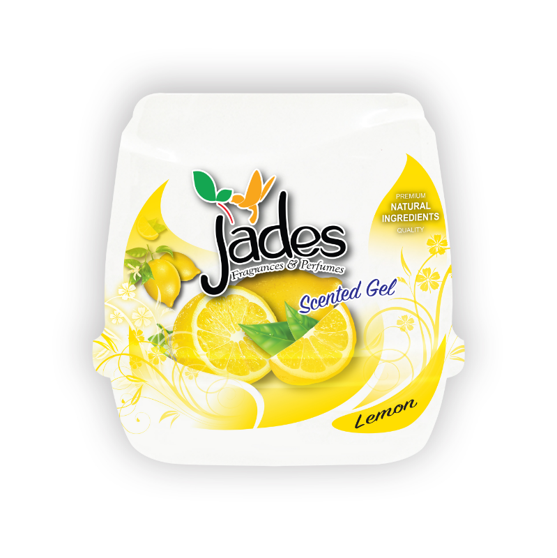 Jades Scented Gel 180gm - Lemon (Air Freshener Room)