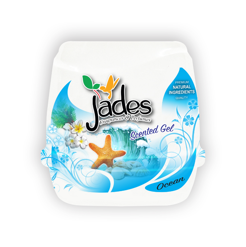 Jades Scented Gel 180gm - Ocean (Air Freshener Room)