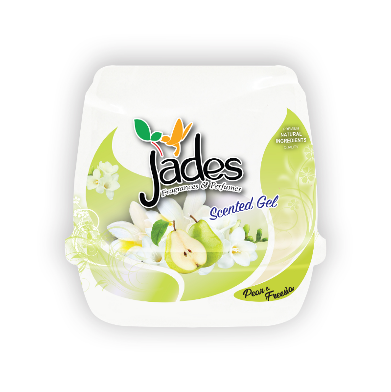 Jades Scented Gel 180gm - Pear & Freesia (Air Freshener Room)