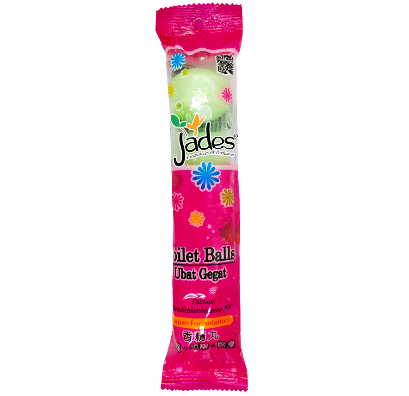 Jades Toilet Balls 5pcs - Green (Mothballs / Ubat Gegat)