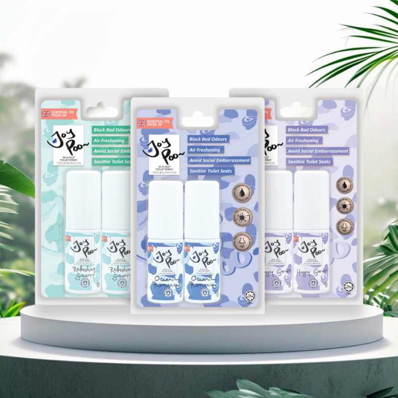 Joy Poo In-N-Out Toilet Spray (20ml) - Twin Pack