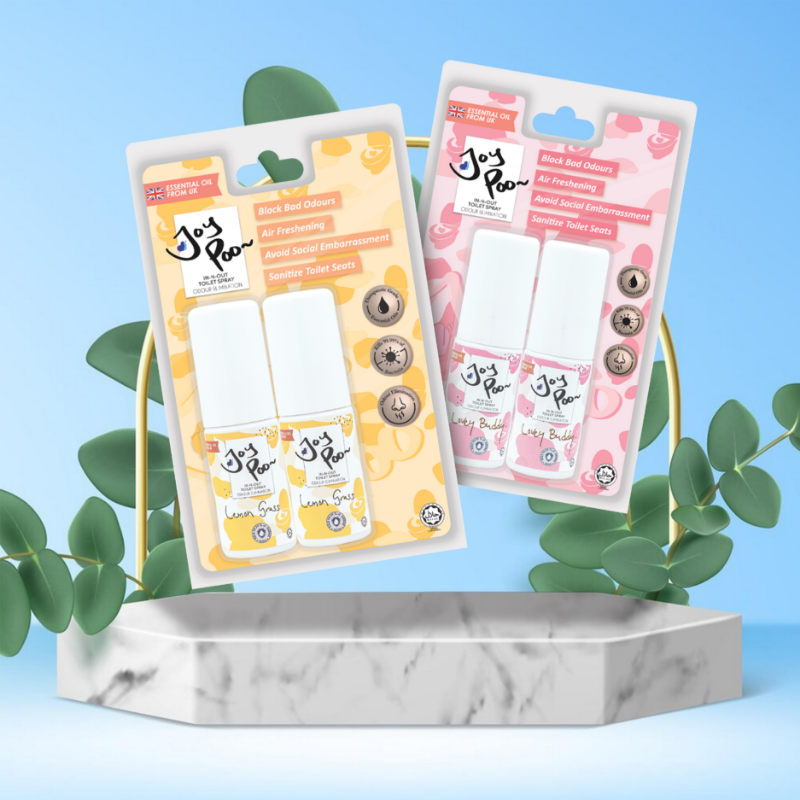 Joy Poo In-N-Out Toilet Spray (20ml) - Twin Pack