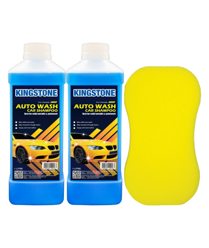 Kingstone Auto Wash Car Shampoo 2 x 1 litre