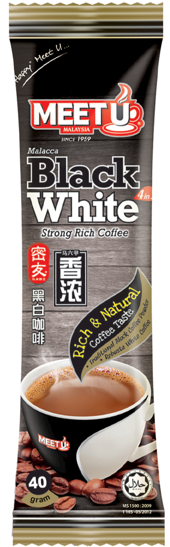 Meet U Black White Coffee 4 In 1