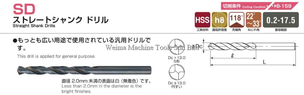 不二越 ストレートドリル SD 0.44-