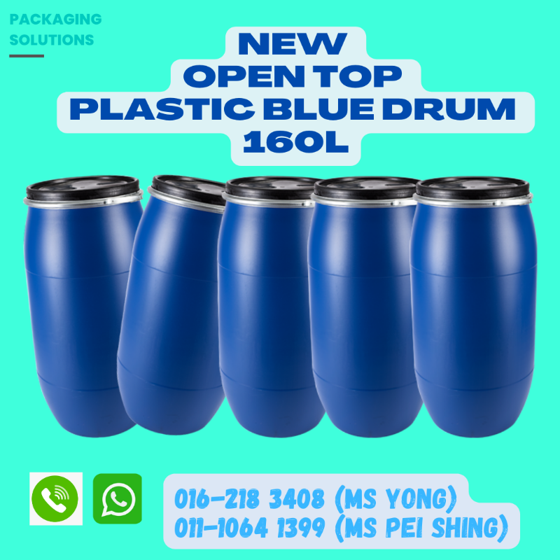 NUOVO FUSTO IN PLASTICA BLU APERTO DA 160 LNUOVO FUSTO IN PLASTICA BLU APERTO DA 160 L  