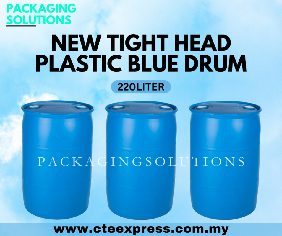 New Tight Head Plastic Blue Drum 220l Selangor Malaysia Cte Express Jumbo Bag And Ibc Tank 2954
