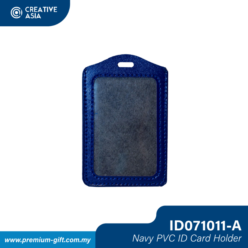 Navy PVC ID Card Holder ID071011-A