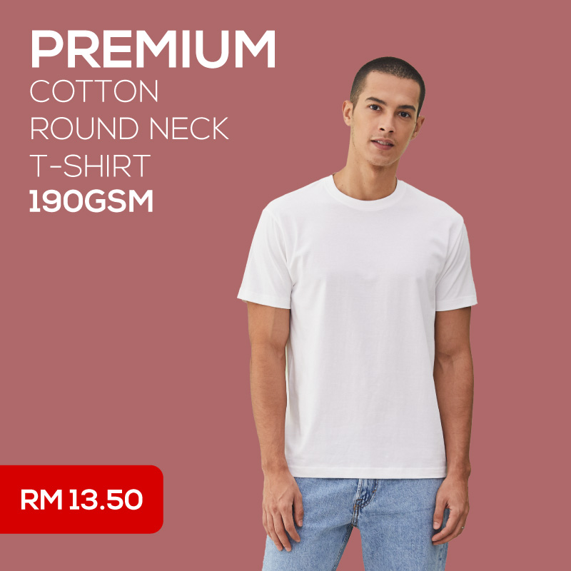 Premium Cotton Round Neck T-Shirt