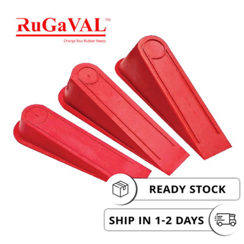 Red Rubber Door Wedge Stopper |  Getah Merah Tahan Pintu | Rubber Wedge Stopper