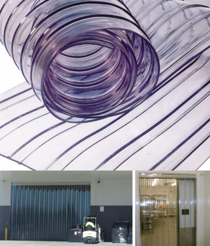 Ribbed Blue PVC Curtain Malaysia | PVC Strip Curtain Malaysia | Curtain Selangor | Curtain Johor | Curtain Penang