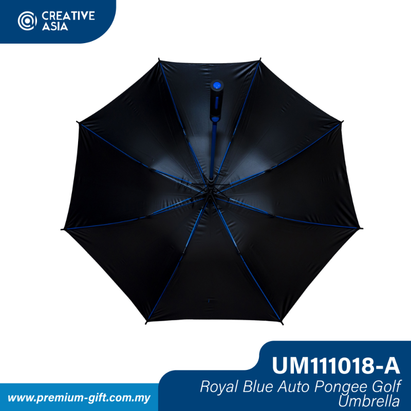 Royal Blue Auto Pongee Golf 27 Inch Umbrella UM111018-A