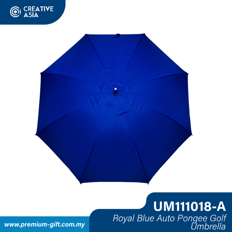 Royal Blue Auto Pongee Golf 27 Inch Umbrella UM111018-A