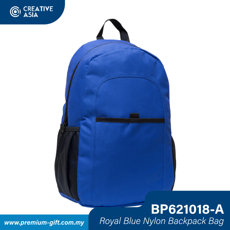 Royal Blue Nylon Basic Backpack Bag BP621018-A