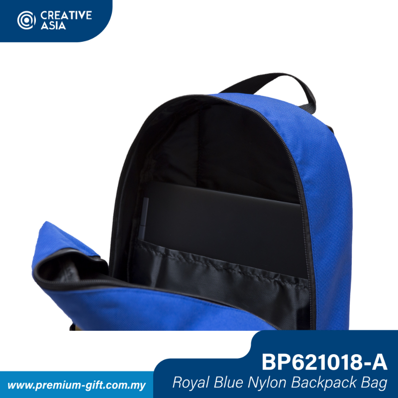 Royal Blue Nylon Basic Backpack Bag BP621018-A