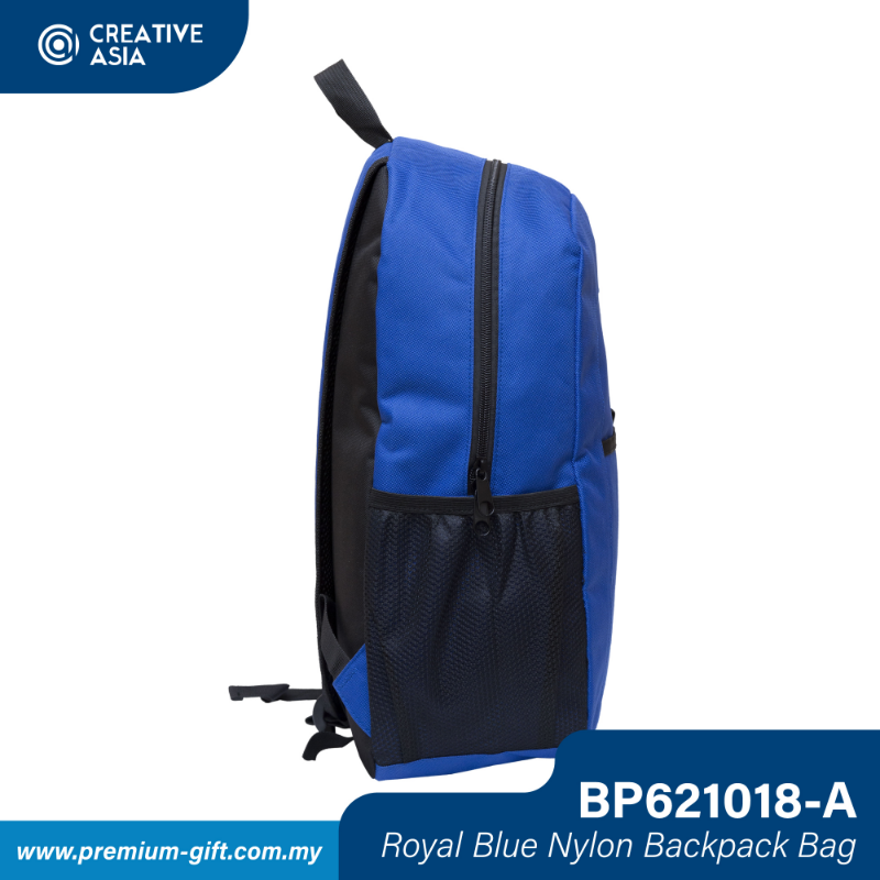 Royal Blue Nylon Basic Backpack Bag BP621018-A
