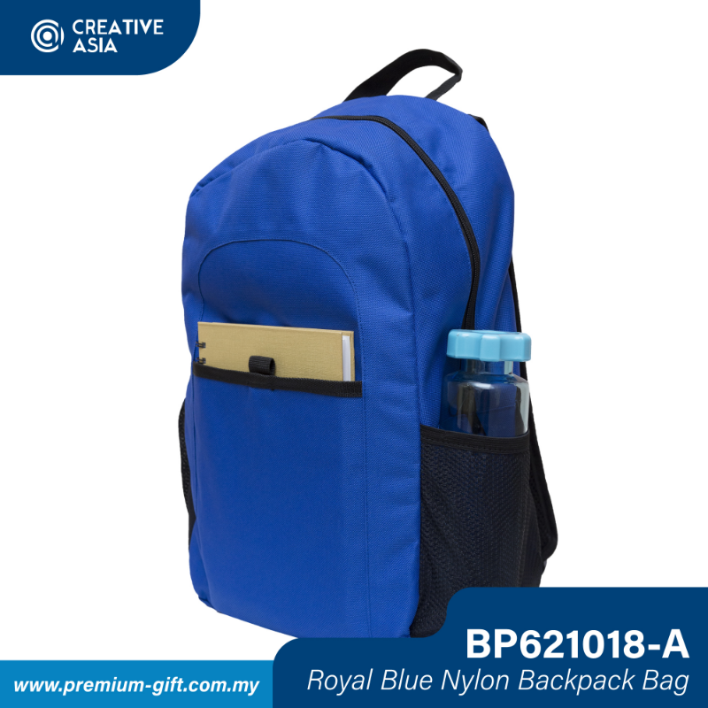 Royal Blue Nylon Basic Backpack Bag BP621018-A