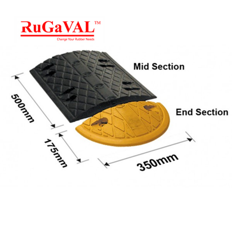Rubber Road Hump Installation Methods | How to Install Rubber Road Hump | 50cm Rubber Speed Bumps | Traffic Calming Solution | Premium Quality Road Hump Supplier Melaka