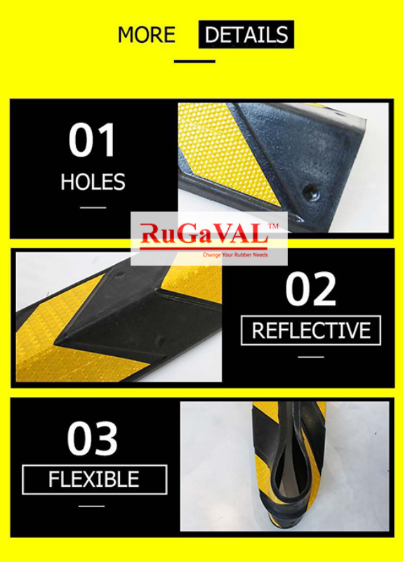 Rubber corner guards for walls | Commercial wall corner protectors | Heavy-duty corner guards for high-traffic areas | PVC corner guards for hospitals and hotels | Industrial wall protection guards