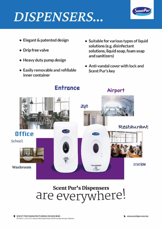 Scent Pur Automatic Hand Sanitizer Dispenser