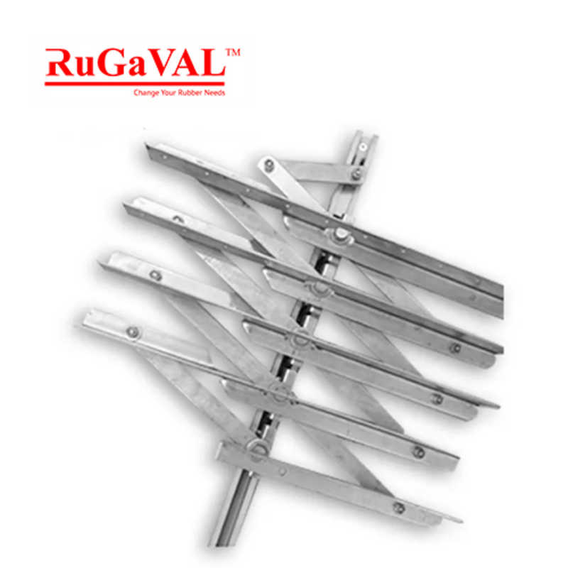 Sliding and Folding Galvanized Iron Hanger | Galvanized Iron Hanger 1m | Heavy-Duty Metal Hanger | Industrial Iron Hanger | Folding Storage Hanger