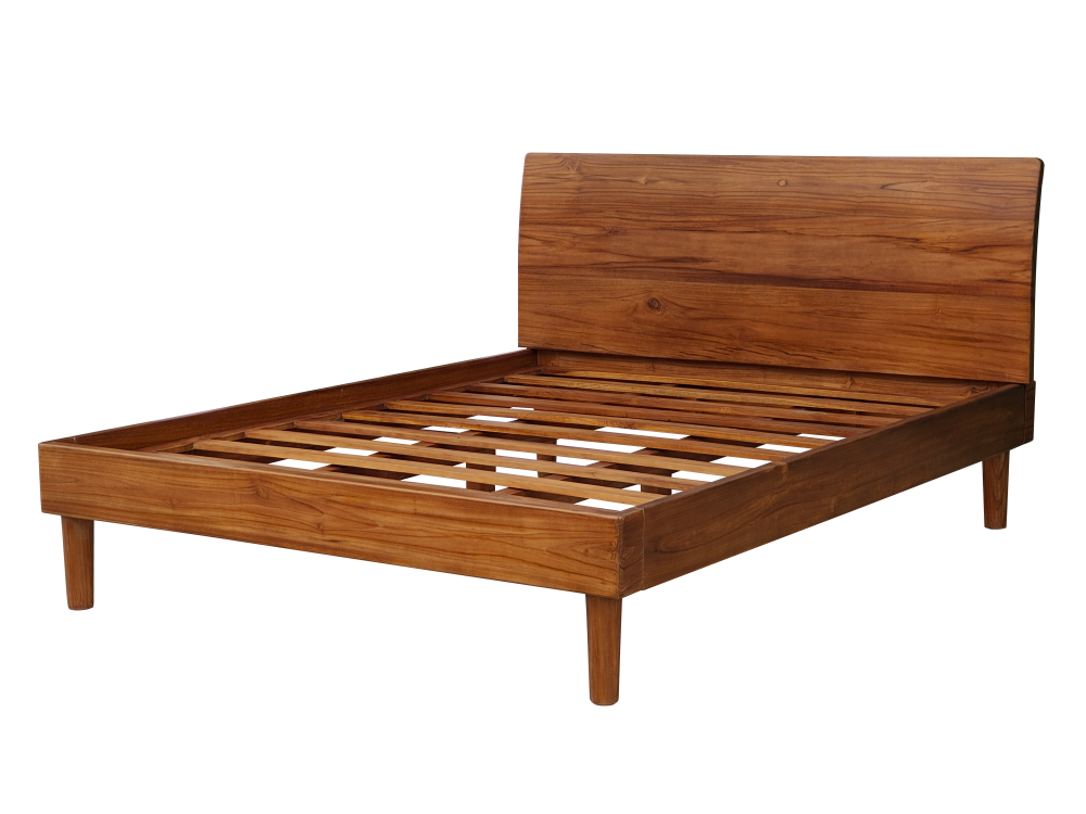 Solid Teak Wood Bed Model 359 (Brown), Selangor, Malaysia - CT Teak ...