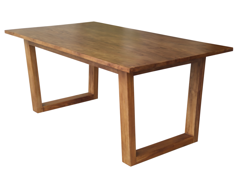 Solid Teak Wood Dining Table (Model 204 Slide U)