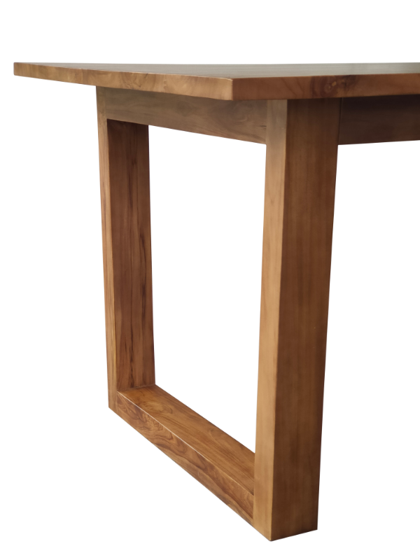 Solid Teak Wood Dining Table (Model 204 Slide U)