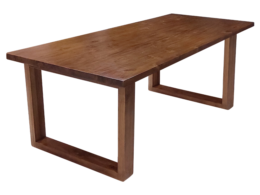 Solid Teak Wood Dining Table (Model 274 Straight U)