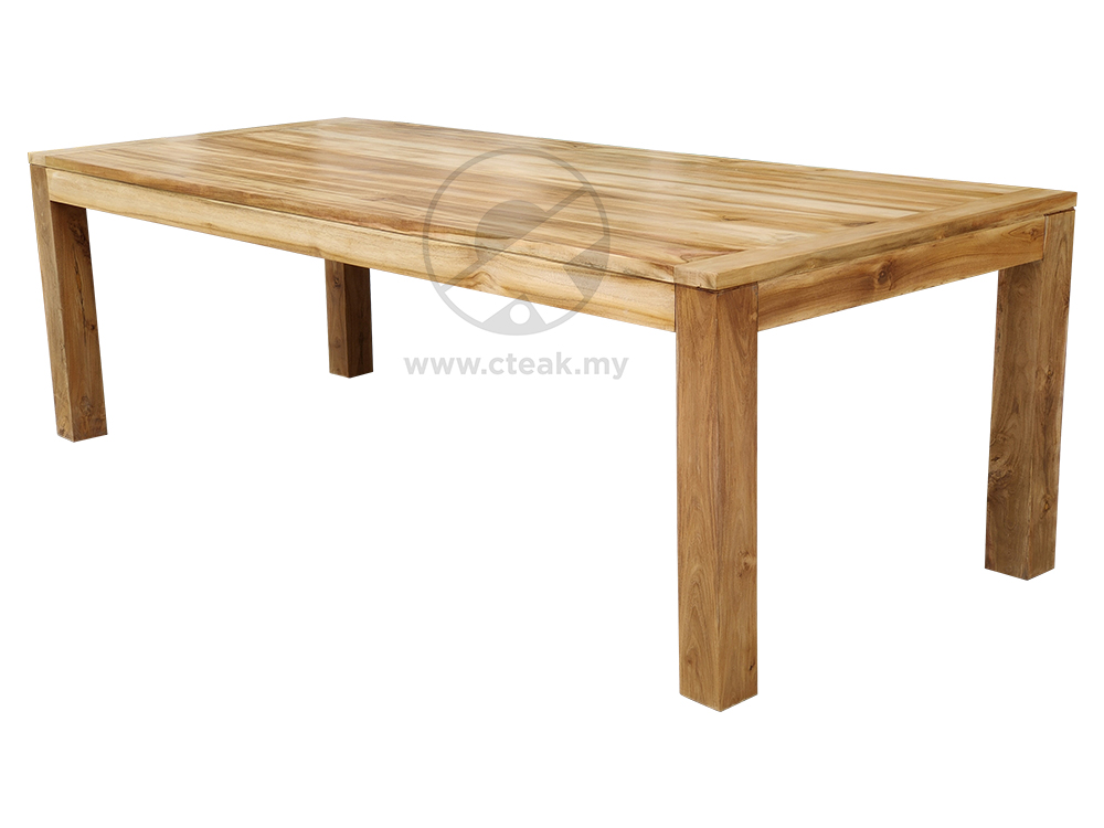 Solid Teak Wood Dining Table (Model: MRDT-263) Original Polished