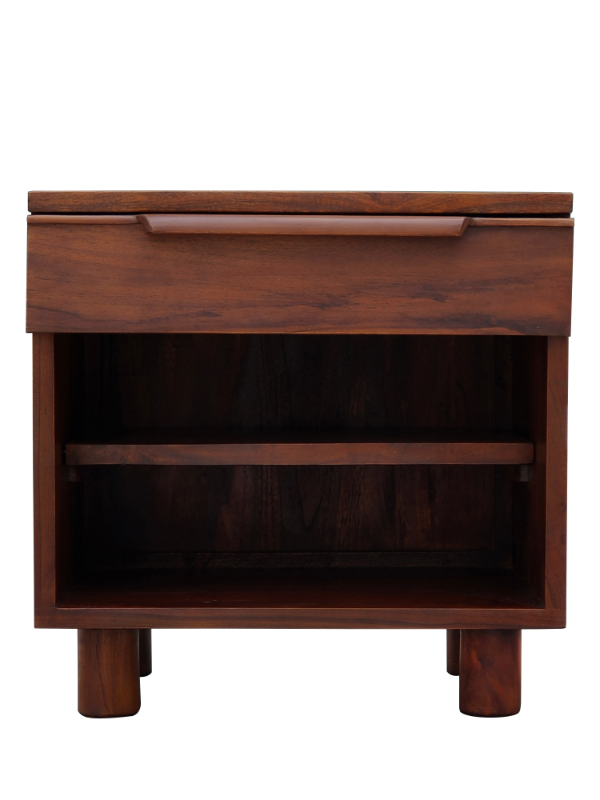 Solid Teak Wood Furniture 1 Drawer Bedside Table