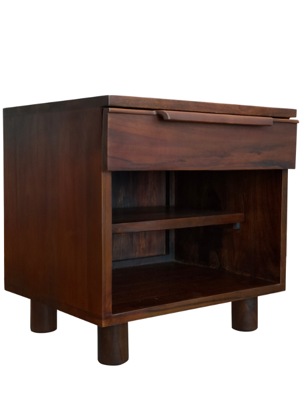 Solid Teak Wood Furniture 1 Drawer Bedside Table