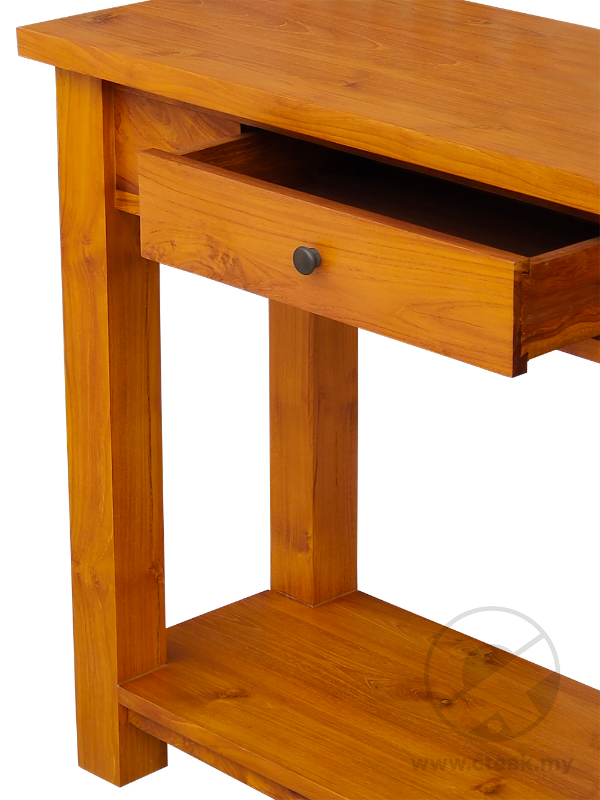 Solid Teak Wood Furniture 1 Drawer Console Table