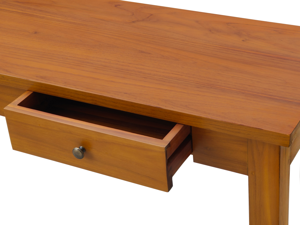 Solid Teak Wood Furniture 2 Drawers Console Table
