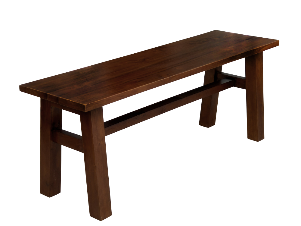 Solid Teak Wood Furniture 2 and 3 Seater Dark Walnut Bench