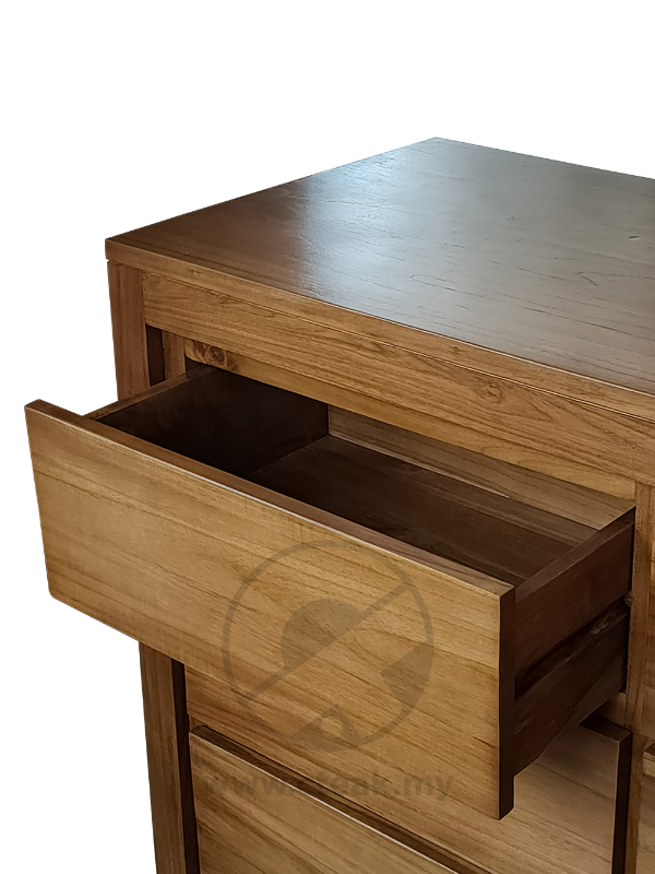 Solid Teak Wood Furniture 8 Drawers Chest (Model 133)