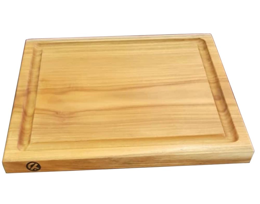 Solid Teak Wood Furniture Chopping Board (Square Thin) (In Single Piece Of Teak Wood)