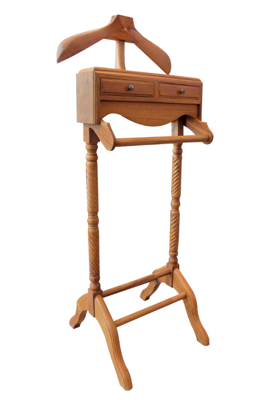 Solid Teak Wood Furniture Coat Hanger (Twisted)