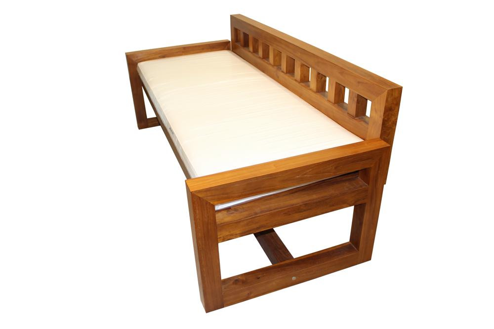 Solid Teak Wood Furniture Daybed with Seat Cushion, Selangor, Malaysia