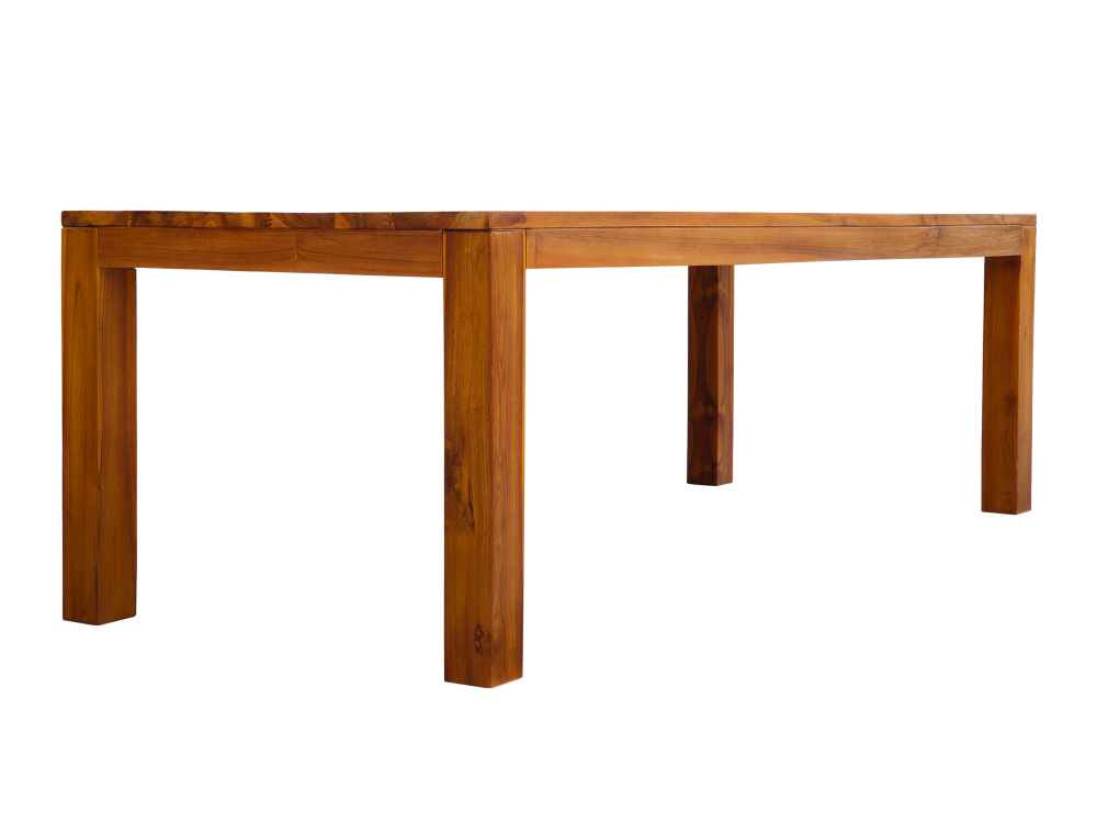 Solid Teak Wood Furniture Square Extendable Garden Table, Selangor