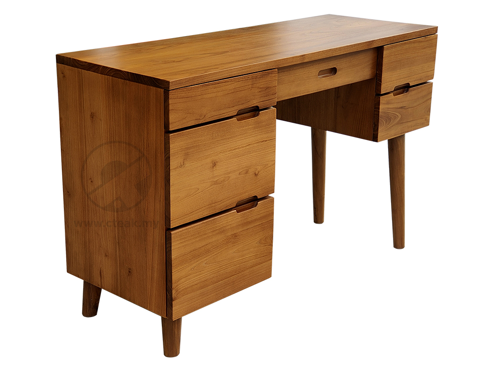 Solid Teak Wood Furniture Dressing Set Table With Mirror Frame (Model 109)