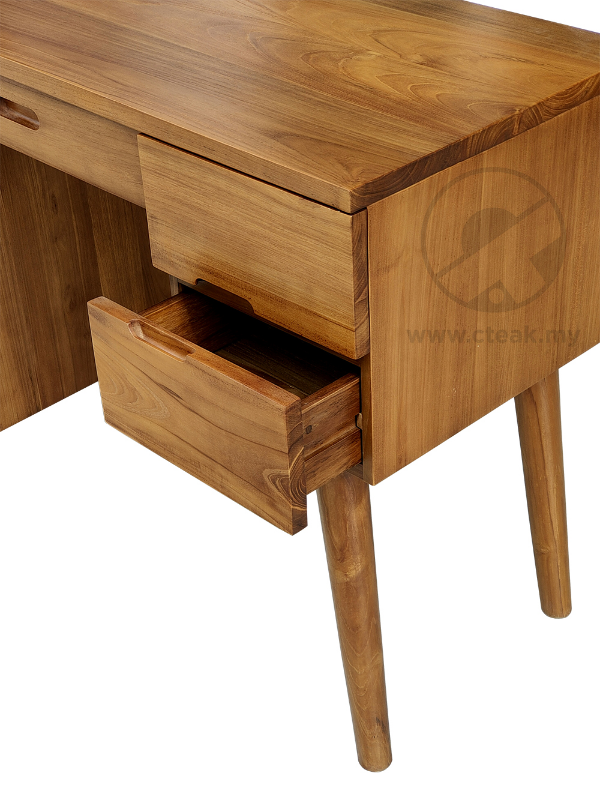 Solid Teak Wood Furniture Dressing Set Table With Mirror Frame (Model 109)