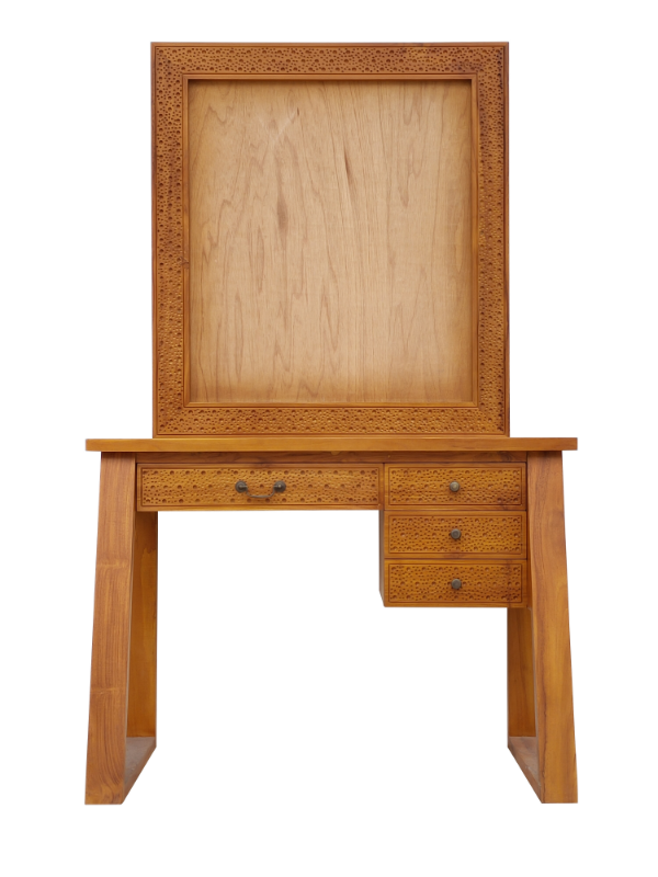 Solid Teak Wood Furniture Dressing Table (With Mirror Frame)