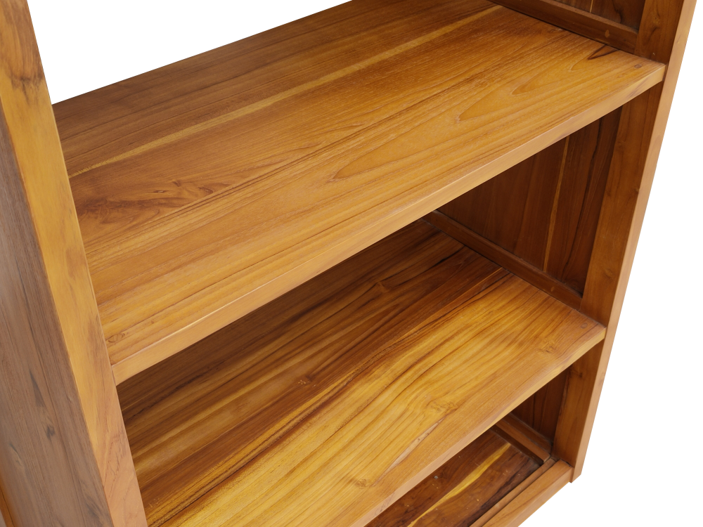 Solid Teak Wood Furniture Open Bookcase