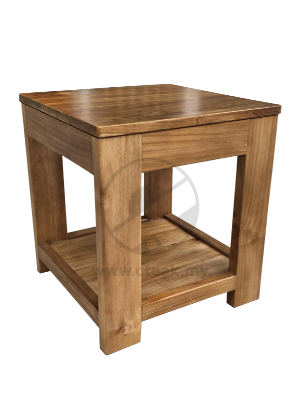 Solid Teak Wood Furniture Side Table (Model 221)