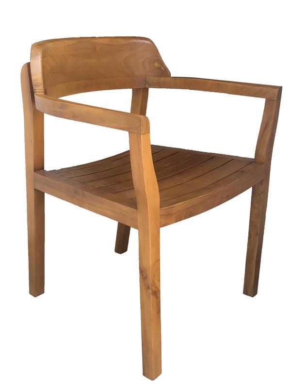 Solid Teak Wood Furniture Writing Chair 1