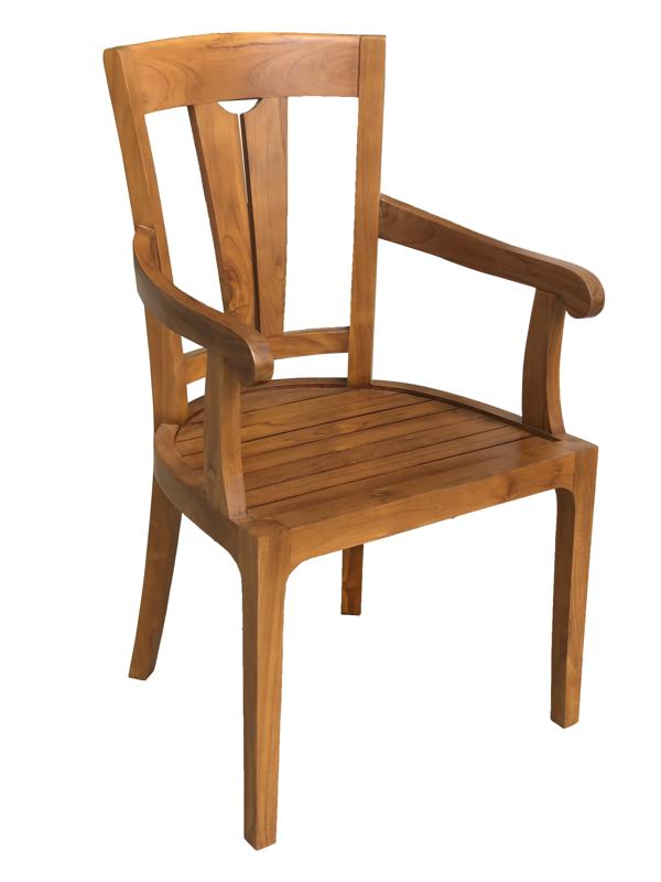 Solid Teak Wood Furniture Writing Chair 2